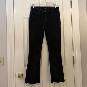Paige Colette crop flare jeans, Black- 28